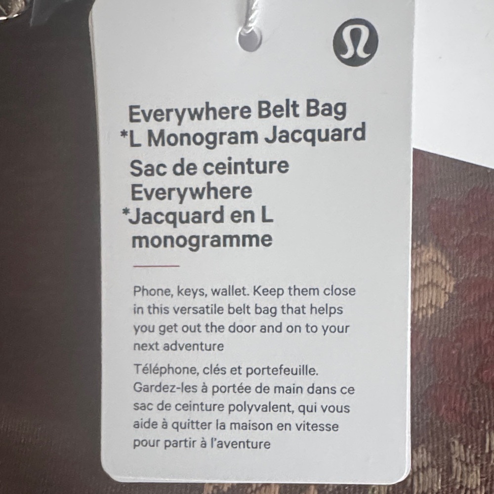 👜 Lululemon Everywhere Belt Bag – L Monogram Jacquard NWT - Picture 8 of 9